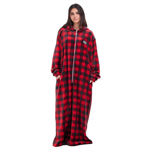 Snuggs Wearable Monk Red Checkered